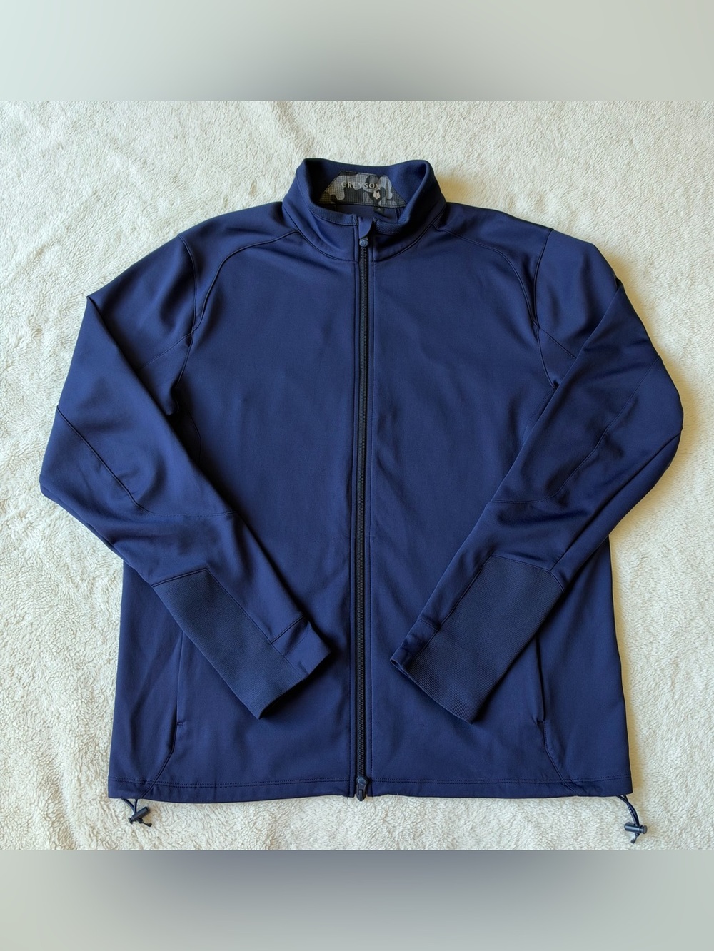 Greyson Sequoia Full Zip Jacket Men’s L Blue Performance Windproof Golf *Logo